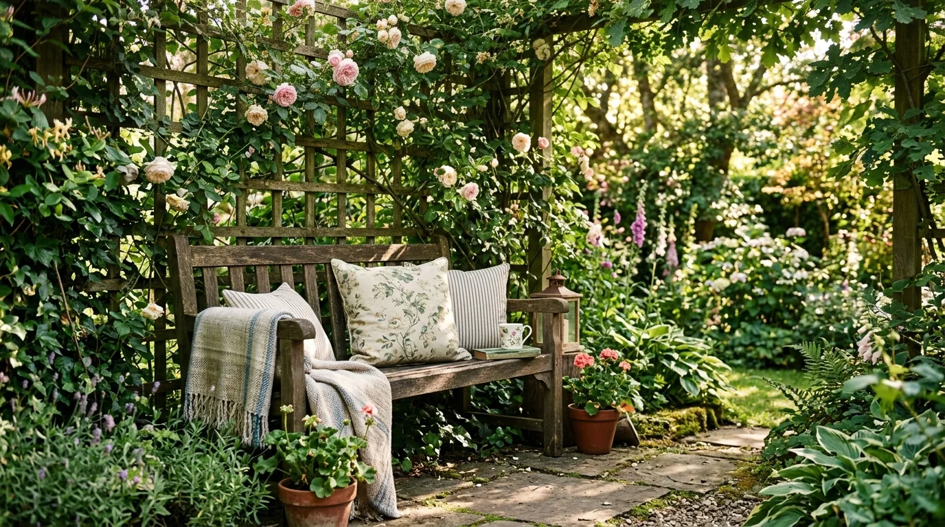 Rustic Bench Corner